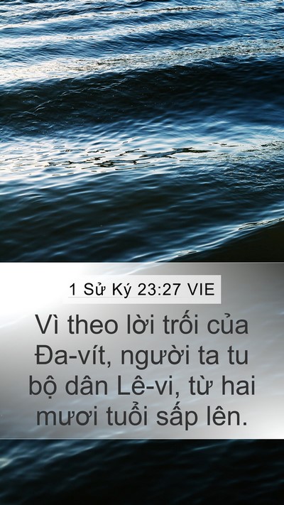 1 Sử Ký 23:27 VIE Bible Verse Image