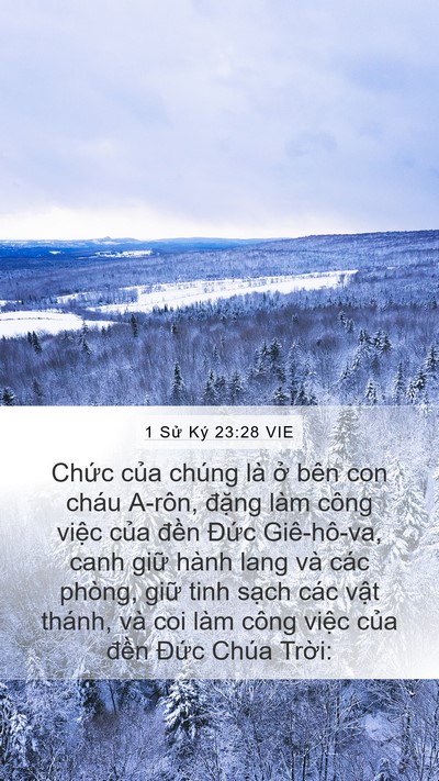 1 Sử Ký 23:28 VIE Bible Verse Image