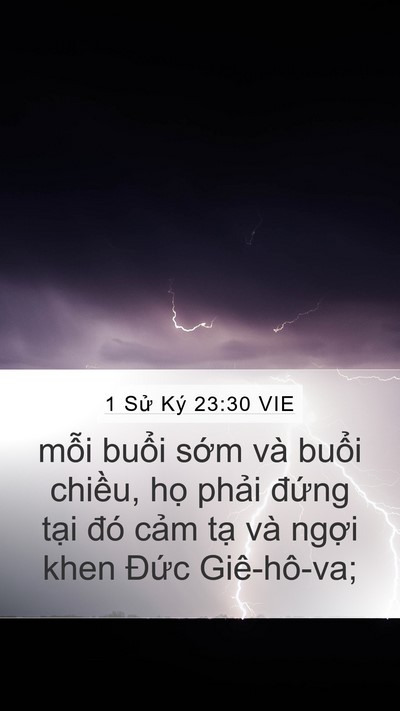 1 Sử Ký 23:30 VIE Bible Verse Image
