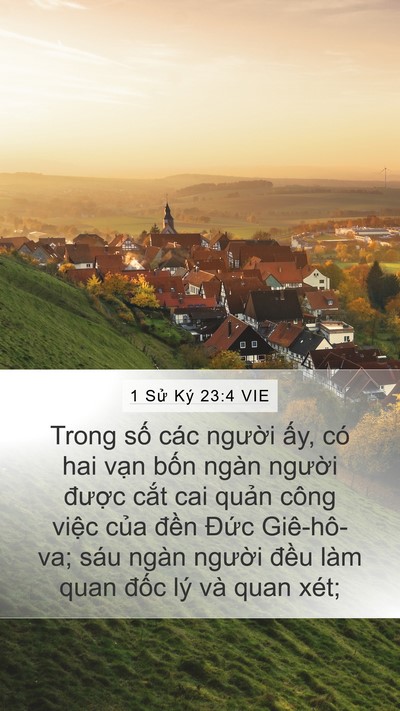 1 Sử Ký 23:4 VIE Bible Verse Image