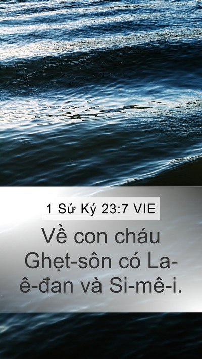 1 Sử Ký 23:7 VIE Bible Verse Image