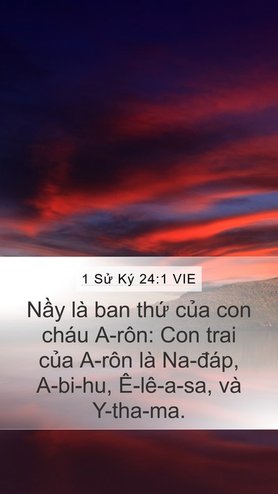 1 Sử Ký 24:1 VIE Bible Verse Image