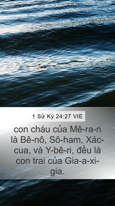 1 Sử Ký 24:27 VIE Bible Verse Image