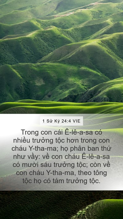 1 Sử Ký 24:4 VIE Bible Verse Image