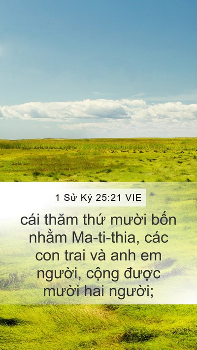 1 Sử Ký 25:21 VIE Bible Verse Image