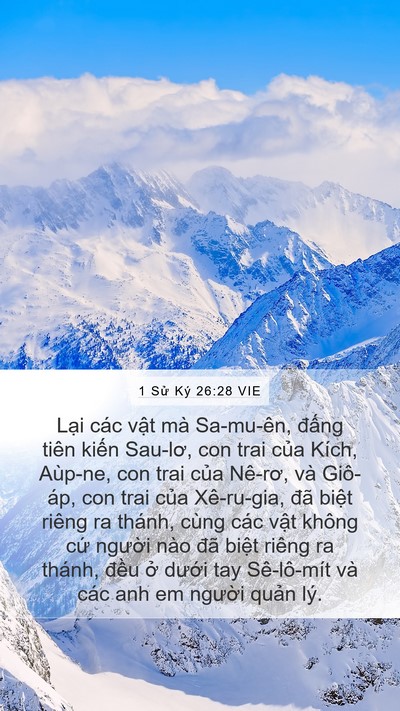1 Sử Ký 26:28 VIE Bible Verse Image