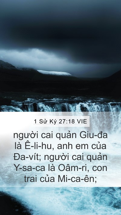 1 Sử Ký 27:18 VIE Bible Verse Image