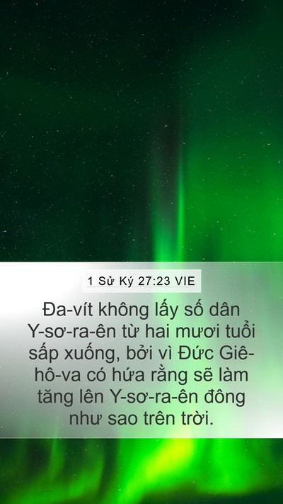 1 Sử Ký 27:23 VIE Bible Verse Image
