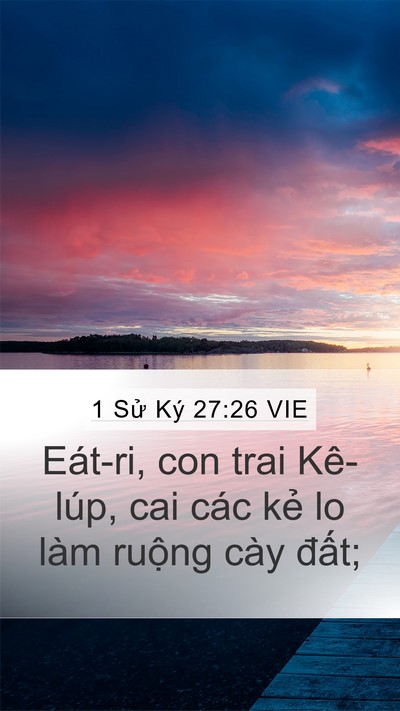 1 Sử Ký 27:26 VIE Bible Verse Image