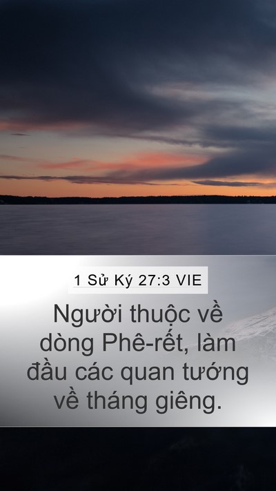 1 Sử Ký 27:3 VIE Bible Verse Image