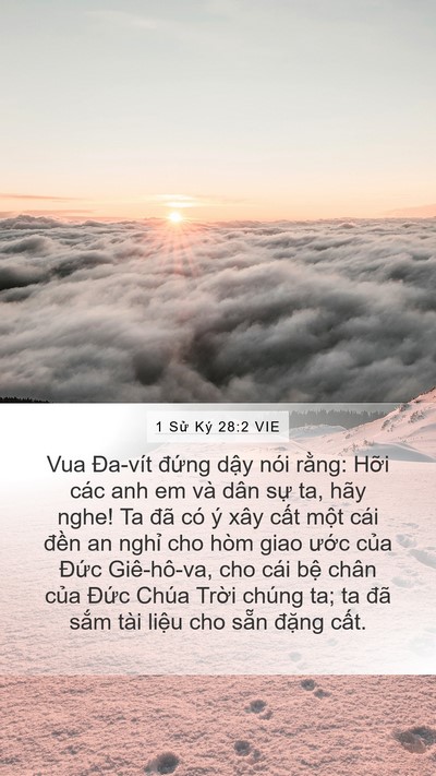 1 Sử Ký 28:2 VIE Bible Verse Image