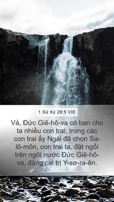 1 Sử Ký 28:5 VIE Bible Verse Image