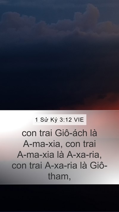 1 Sử Ký 3:12 VIE Bible Verse Image
