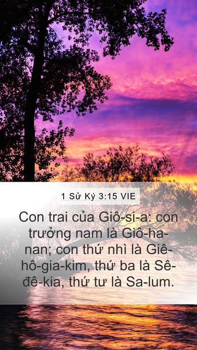 1 Sử Ký 3:15 VIE Bible Verse Image