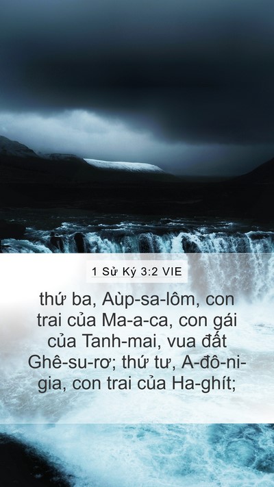 1 Sử Ký 3:2 VIE Bible Verse Image