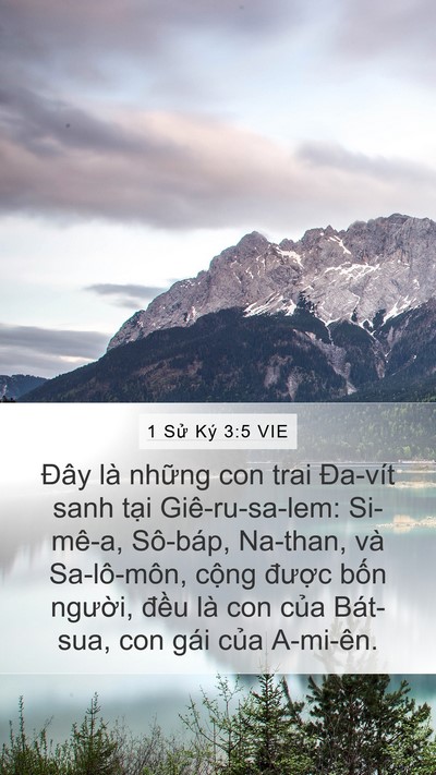 1 Sử Ký 3:5 VIE Bible Verse Image