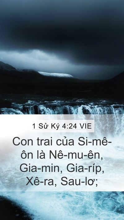 1 Sử Ký 4:24 VIE Bible Verse Image
