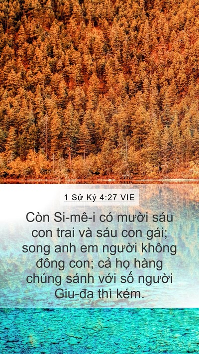 1 Sử Ký 4:27 VIE Bible Verse Image