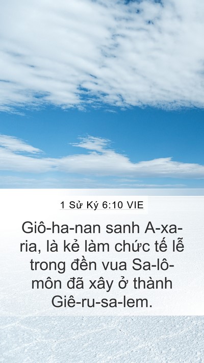 1 Sử Ký 6:10 VIE Bible Verse Image