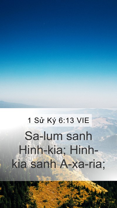 1 Sử Ký 6:13 VIE Bible Verse Image