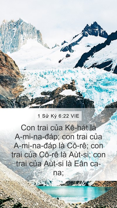 1 Sử Ký 6:22 VIE Bible Verse Image