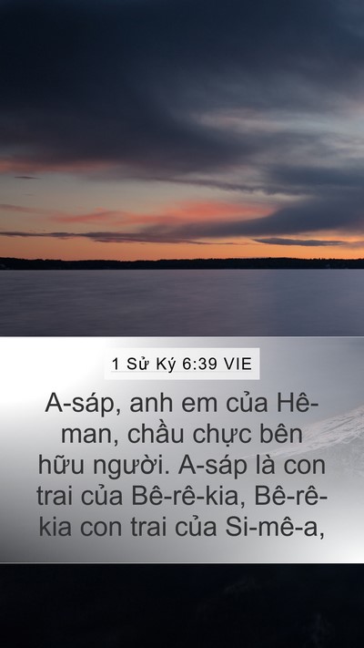 1 Sử Ký 6:39 VIE Bible Verse Image
