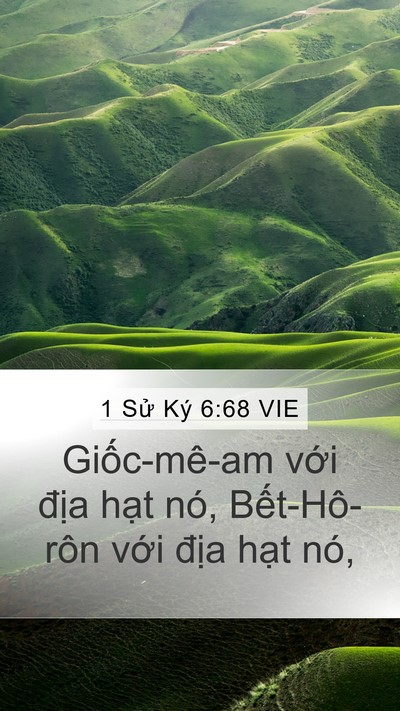 1 Sử Ký 6:68 VIE Bible Verse Image