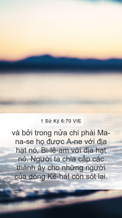 1 Sử Ký 6:70 VIE Bible Verse Image