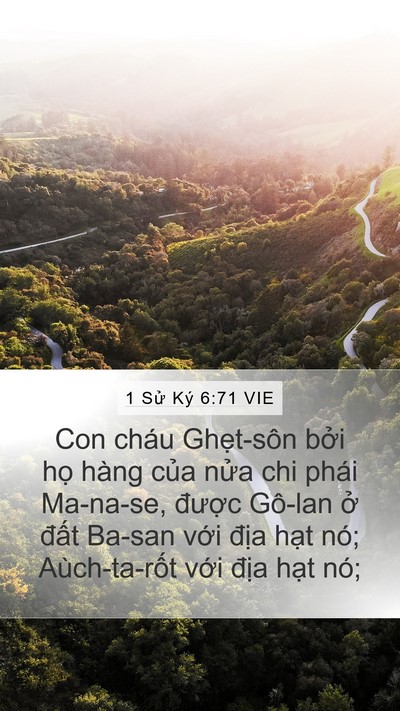 1 Sử Ký 6:71 VIE Bible Verse Image