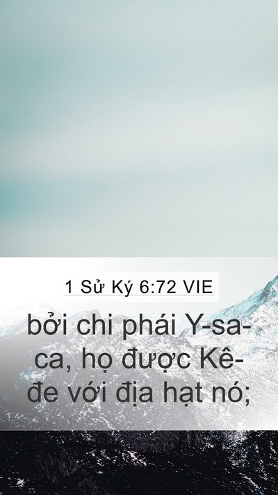 1 Sử Ký 6:72 VIE Bible Verse Image