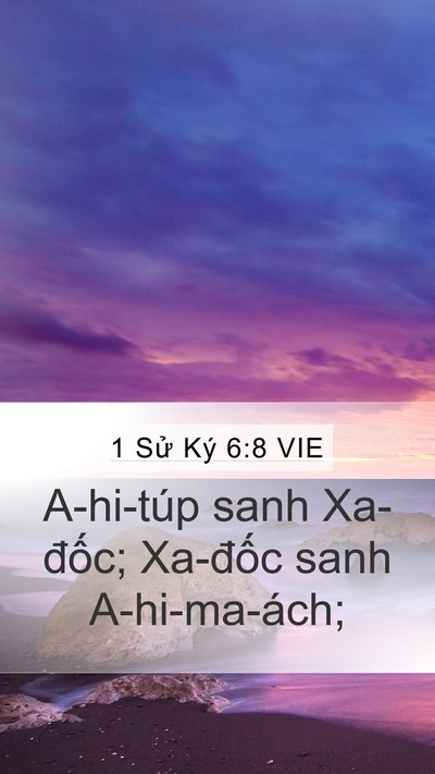 1 Sử Ký 6:8 VIE Bible Verse Image