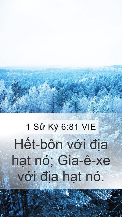 1 Sử Ký 6:81 VIE Bible Verse Image