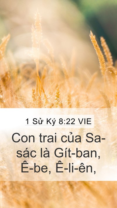 1 Sử Ký 8:22 VIE Mobile Phone Wallpaper - Con trai của Sa-sác là Gít-ban, Ê-be, - Mobile Bible Verse Wallpaper