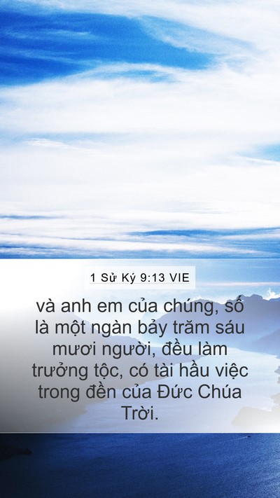 1 Sử Ký 9:13 VIE Bible Verse Image