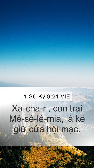 1 Sử Ký 9:21 VIE Bible Verse Image