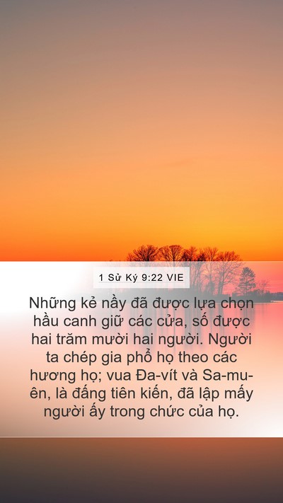 1 Sử Ký 9:22 VIE Bible Verse Image