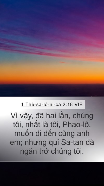 1 Thê-sa-lô-ni-ca 2:18 VIE Bible Verse Image