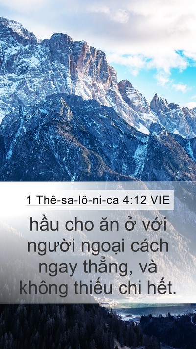 1 Thê-sa-lô-ni-ca 4:12 VIE Bible Verse Image