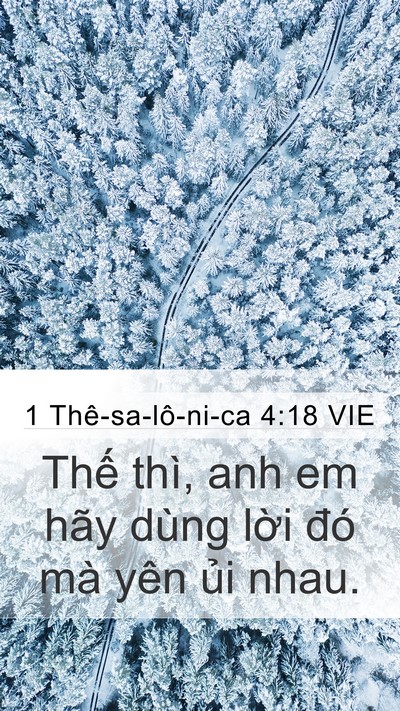 1 Thê-sa-lô-ni-ca 4:18 VIE Bible Verse Image