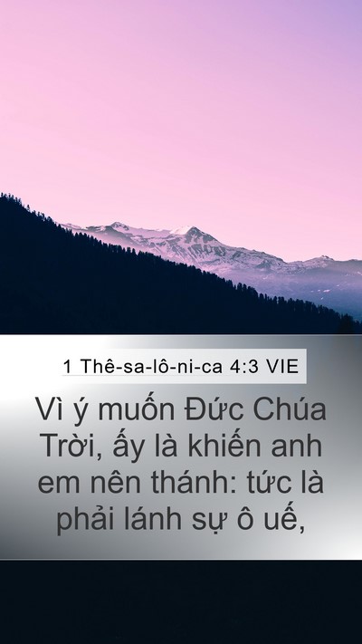 1 Thê-sa-lô-ni-ca 4:3 VIE Bible Verse Image