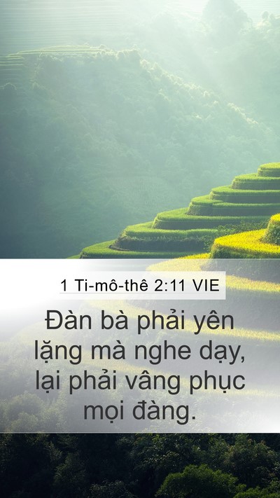 1 Ti-mô-thê 2:11 VIE Bible Verse Image