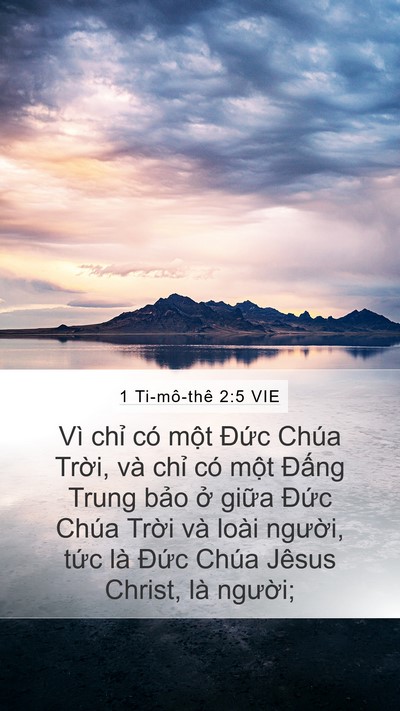 1 Ti-mô-thê 2:5 VIE Bible Verse Image