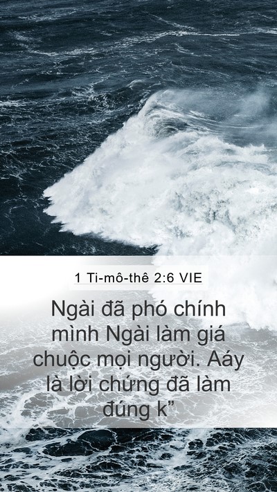 1 Ti-mô-thê 2:6 VIE Bible Verse Image