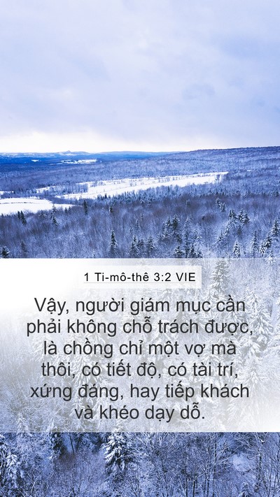 1 Ti-mô-thê 3:2 VIE Bible Verse Image