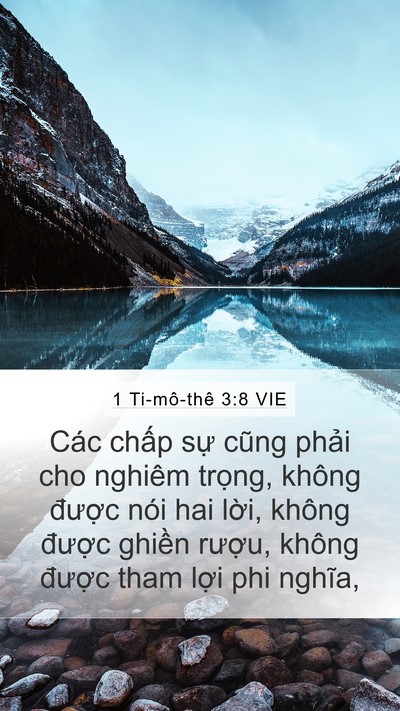 1 Ti-mô-thê 3:8 VIE Bible Verse Image