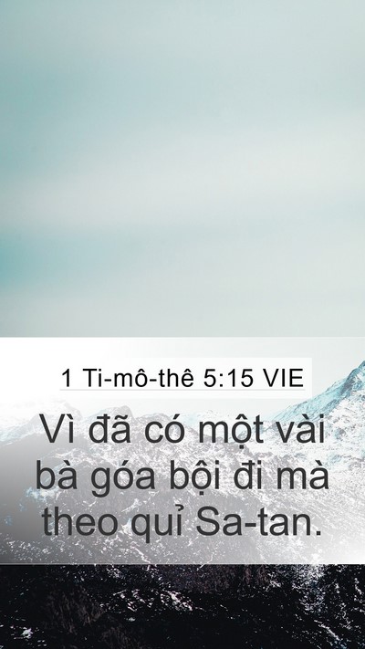 1 Ti-mô-thê 5:15 VIE Bible Verse Image