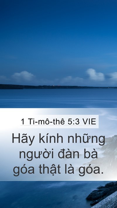 1 Ti-mô-thê 5:3 VIE Bible Verse Image