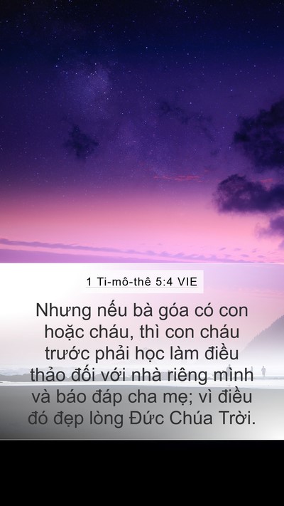 1 Ti-mô-thê 5:4 VIE Bible Verse Image