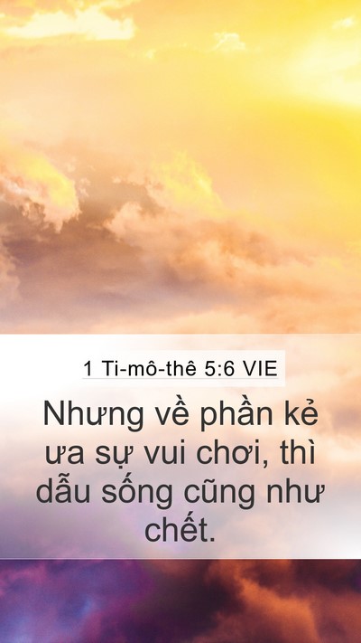 1 Ti-mô-thê 5:6 VIE Bible Verse Image