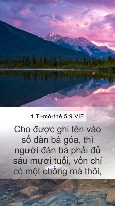 1 Ti-mô-thê 5:9 VIE Bible Verse Image